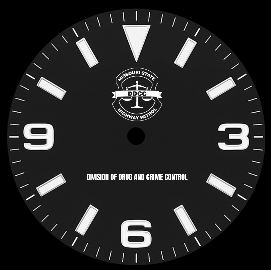 CUSTOM BLASTED DIVER Custom Blasted Dive, Highway Patrol Logo, 3 Link, sword hands, open back