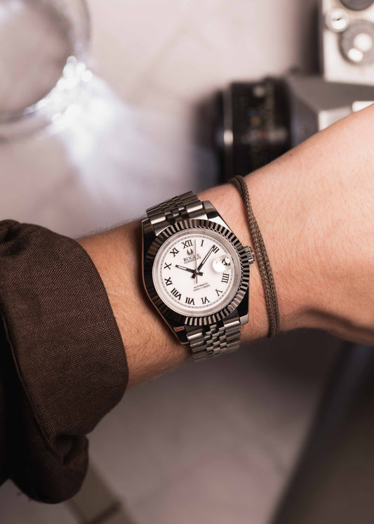 WHITE ENAMEL CLASSIC DATE