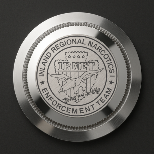 CUSTOM SKULL IRNET black dive pro, 3 link, back engraving