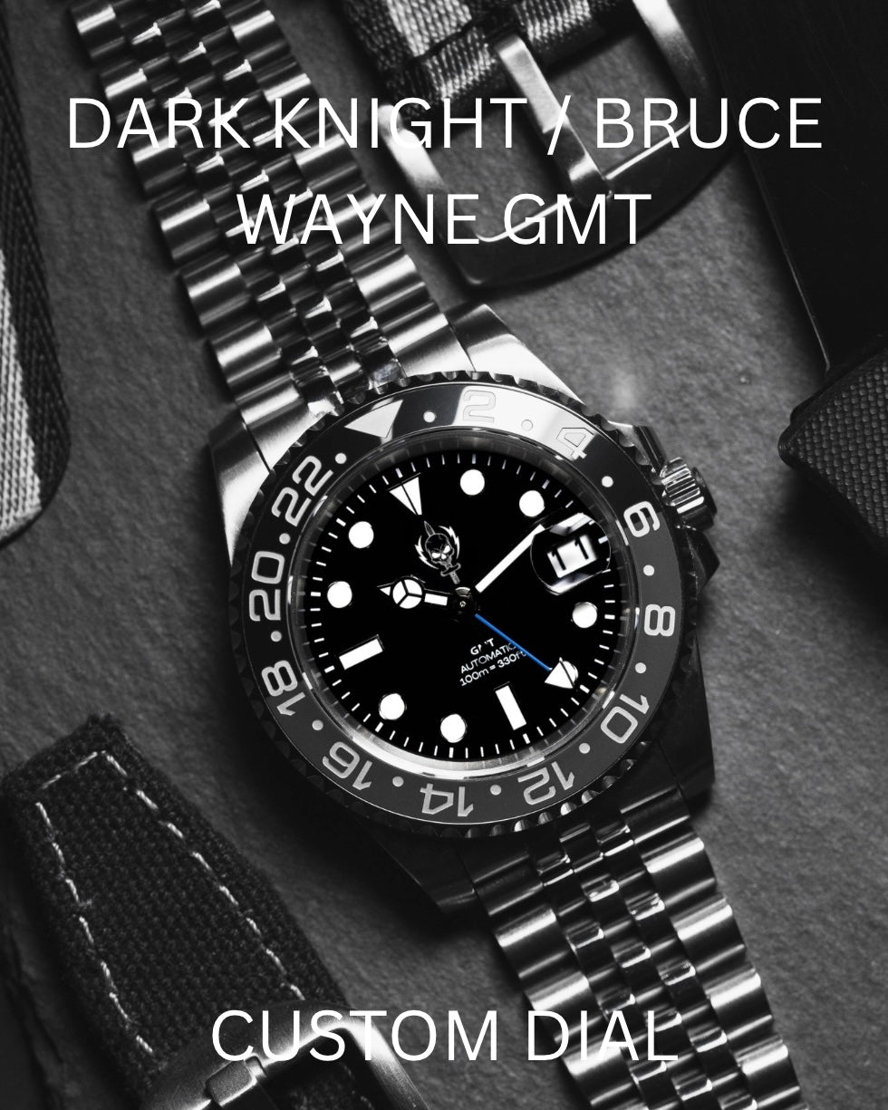 CUSTOM SKULL SWORD NEW ORLEANS POLICE LOGO WATCH, BACK ENGRAVING