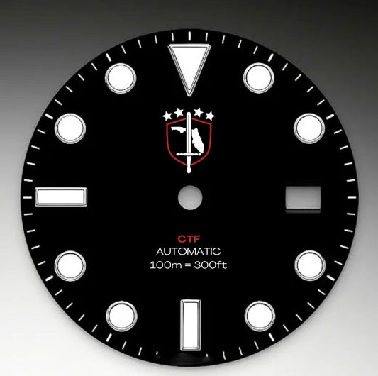 CUSTOM Counter Threat Finance Intelligence WATCH, shield sword logo, back engraving