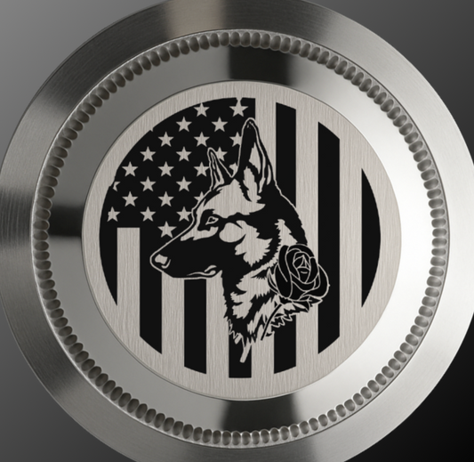 CUSTOM SKELETON K9 RAVEN DIVE PRO, 3 link, back engraving