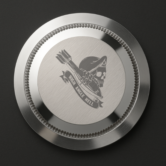 CUSTOM MAGGOTS MORTAR STEALTH DIVE PRO, back engraving, rubber strap