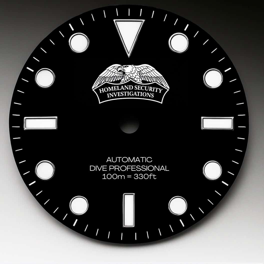 CUSTOM STEALTH DIVE PROFESSIONAL, HSI logo, back engraving