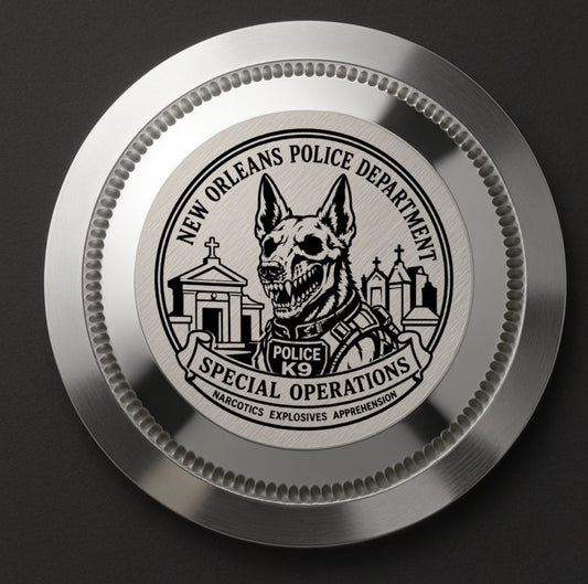 CUSTOM K9 NEW ORLEANS BLACK DIVE PROFESSIONAL, 3 Link, Mercedes Hands, Date, Cyclops