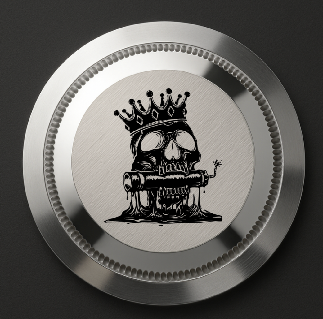 CUSTOM STEALTH DIVE PROFESSIONAL, date, EOD logo, sword hands, back engraving