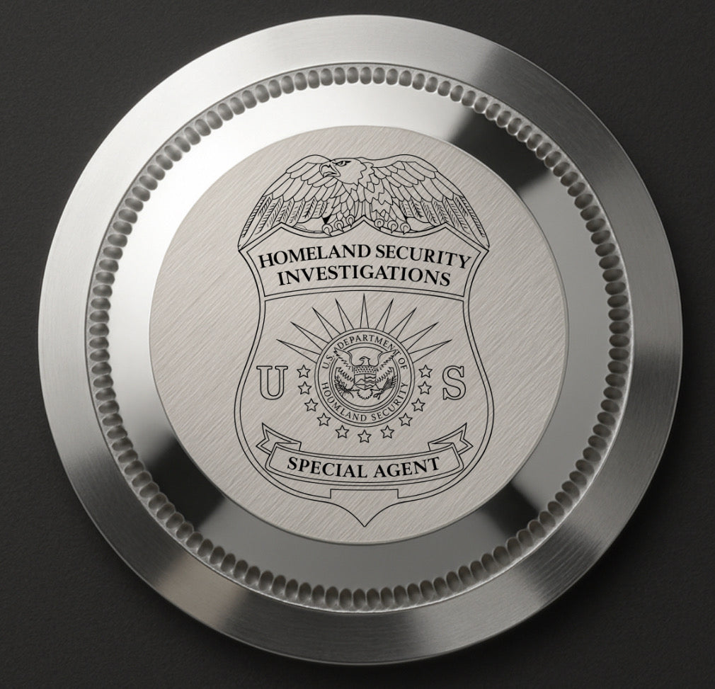 CUSTOM STEALTH DIVE PROFESSIONAL, HSI logo, back engraving