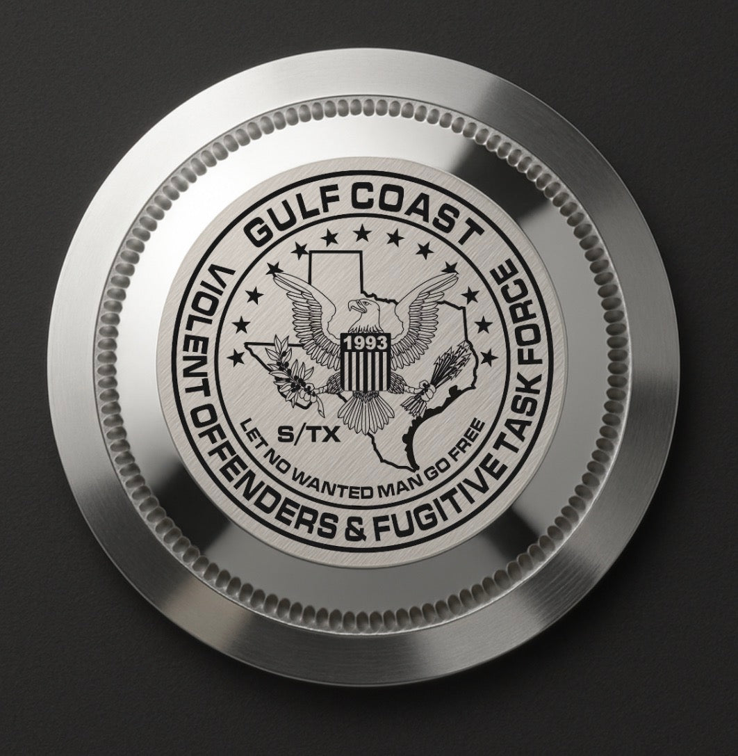 CUSTOM GULF COAST Womens 36mm black classic date 5 link, back engraving