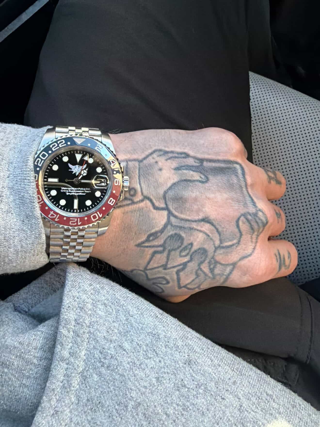 CUSTOM PEPSI GMT, swat eagle, crime suppression team, 5 link