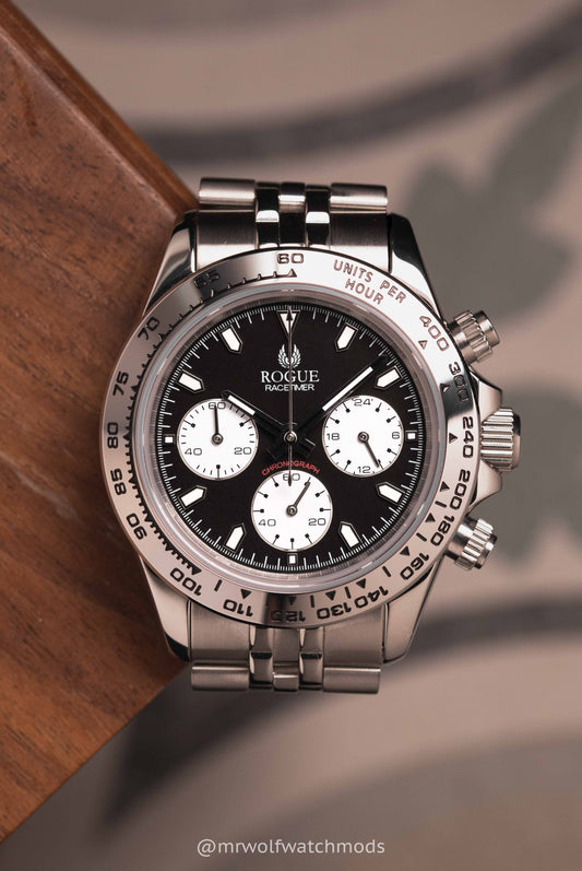 SILVER REVERSE PANDA RACETIMER