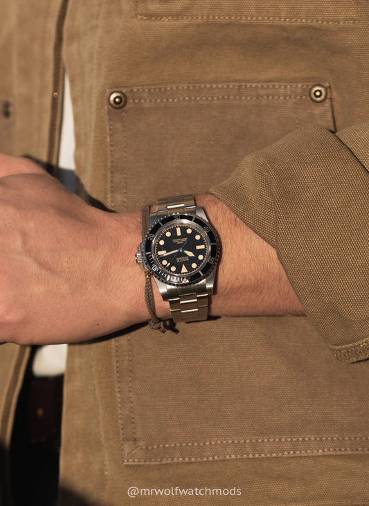 BLACK VINTAGE DIVER